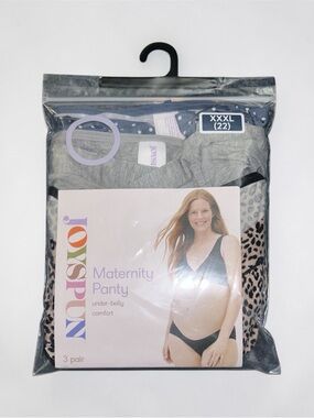 Joyspun Maternity Panty 3-Pack — Gray & Leopard